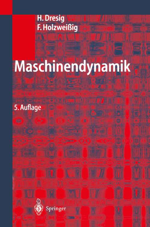 Book cover of Maschinendynamik (5. Aufl. 2004)