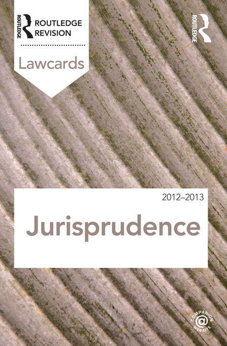 Book cover of Jurisprudence Lawcards 2012-2013 (Lawcards)