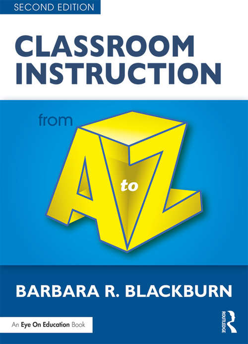 Book cover of Classroom Instruction from A to Z (2) (A to Z Series)