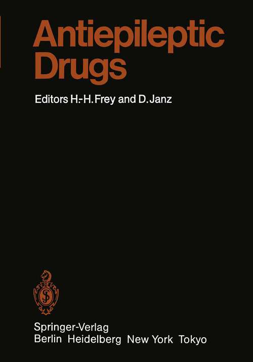 Book cover of Antiepileptic Drugs (1985) (Handbook of Experimental Pharmacology #74)
