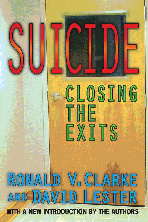 Book cover of Suicide: Closing the Exits