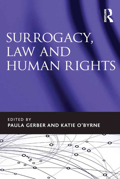 Book cover of Surrogacy, Law and Human Rights
