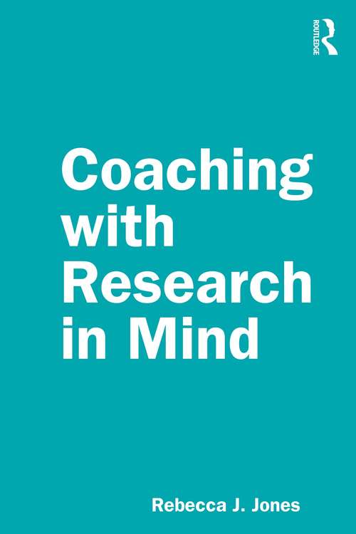 Book cover of Coaching with Research in Mind