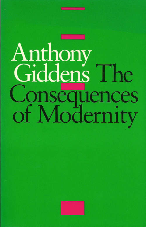 Book cover of The Consequences of Modernity