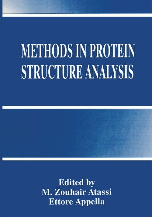 Book cover of Methods in Protein Structure Analysis (1995)