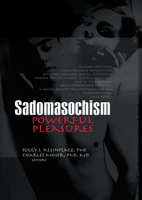 Book cover of Sadomasochism: Powerful Pleasures