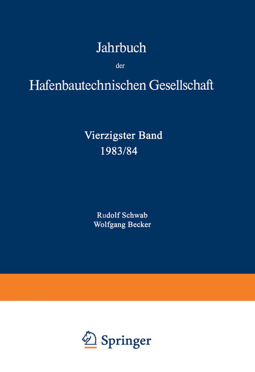 Book cover of 1983/84 (1985) (Jahrbuch der Hafenbautechnischen Gesellschaft #40)