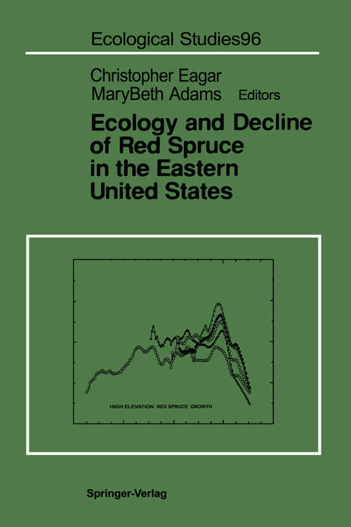Book cover of Ecology and Decline of Red Spruce in the Eastern United States (1992) (Ecological Studies #96)