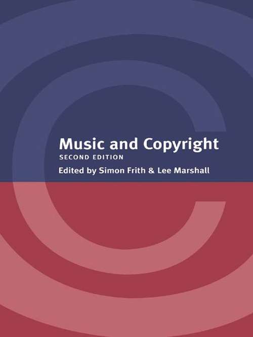 Book cover of Music and Copyright (2)