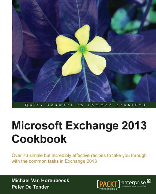 Book cover of Microsoft Exchange 2013 Cookbook
