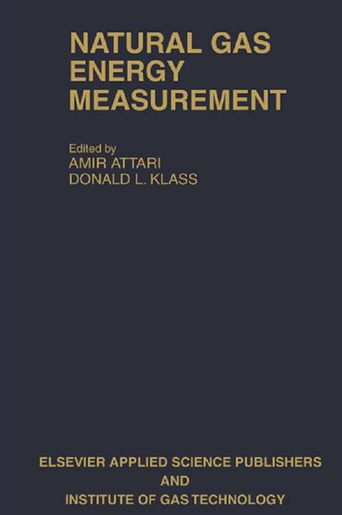 Book cover of Natural Gas Energy Measurement