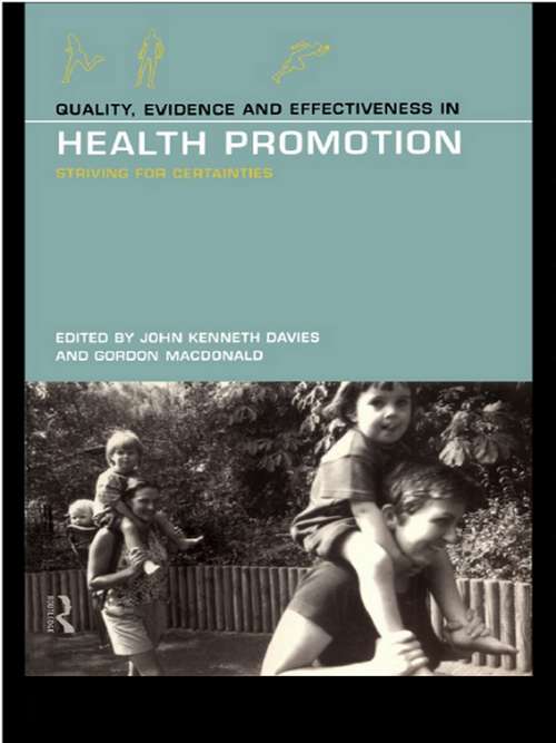Book cover of Quality, Evidence and Effectiveness in Health Promotion