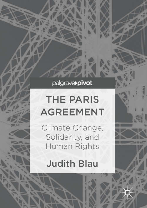 Book cover of The Paris Agreement: Climate Change, Solidarity, and Human Rights