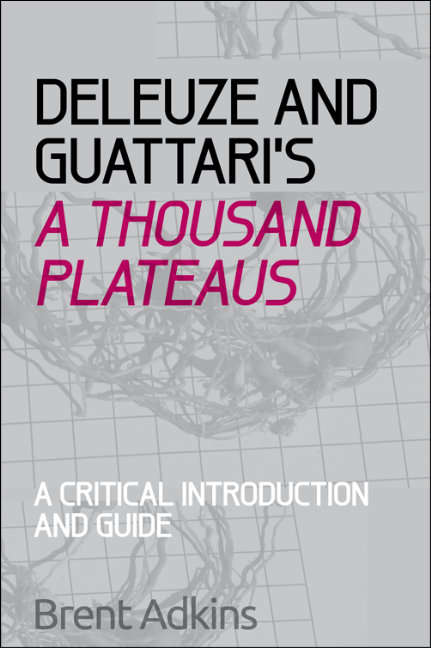 Book cover of Deleuze and Guattari's A Thousand Plateaus: A Critical Introduction and Guide (Critical Introductions and Guides)