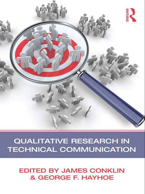 Book cover of Qualitative Research in Technical Communication