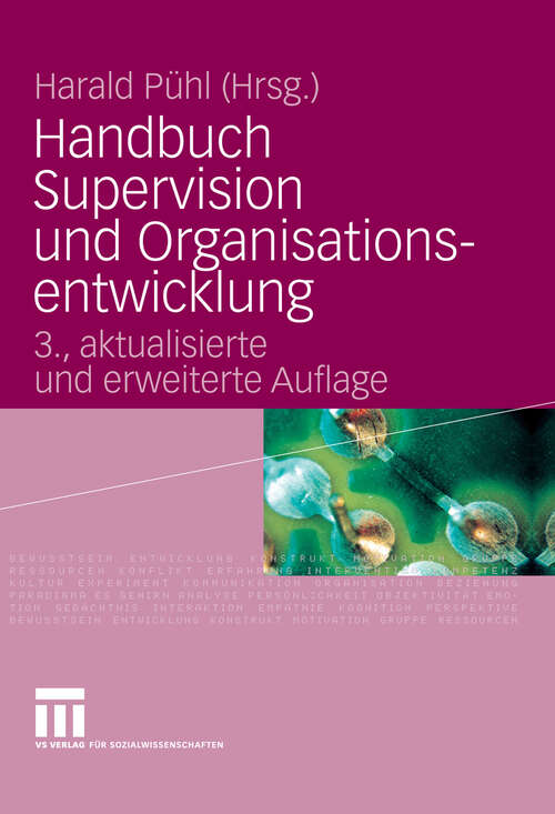Book cover of Handbuch Supervision und Organisationsentwicklung (3. Aufl. 2009)
