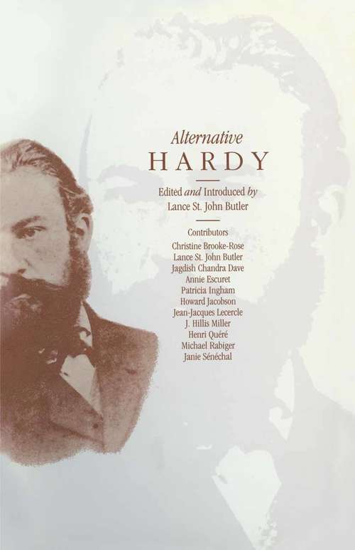 Book cover of Alternative Hardy (pdf) (1st ed. 1989)