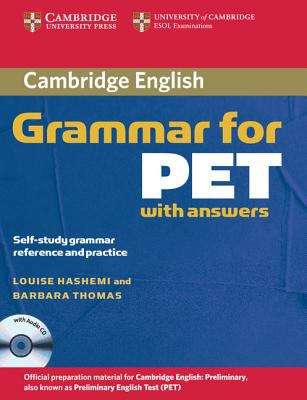 Book cover of Cambridge Grammar For Pet Book With Answers And Audio Cd