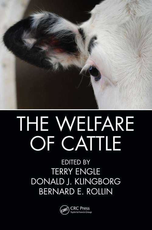 Book cover of The Welfare of Cattle
