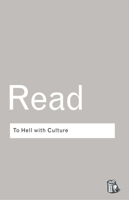 Book cover of To Hell With Culture