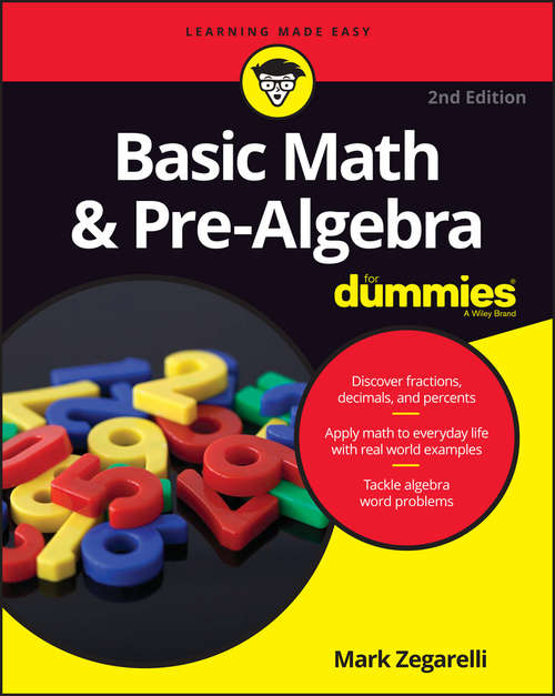 Book cover of Basic Math and Pre-Algebra For Dummies (2)