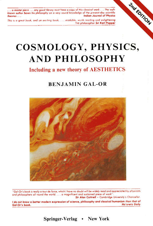 Book cover of Cosmology, Physics, and Philosophy: Including a New Theory of Aesthetics (2nd ed. 1987)