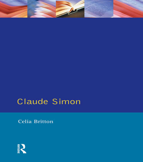 Book cover of Claude Simon