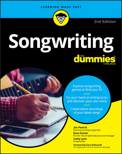Book cover of Songwriting For Dummies (2)