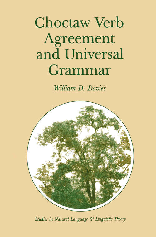 Book cover of Choctaw Verb Agreement and Universal Grammar (1986) (Studies in Natural Language and Linguistic Theory #2)