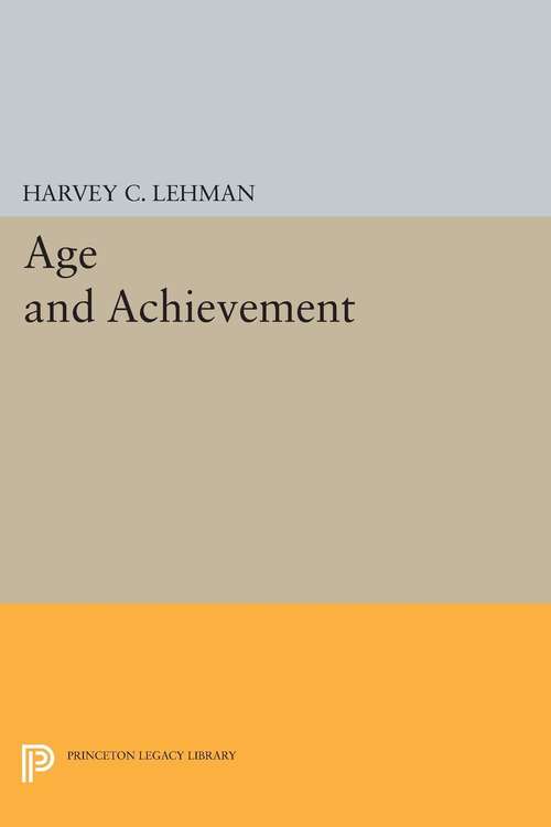 Book cover of Age and Achievement (PDF)