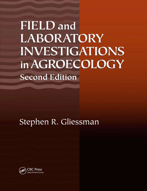 Book cover of Field and Laboratory Investigations in Agroecology (PDF)
