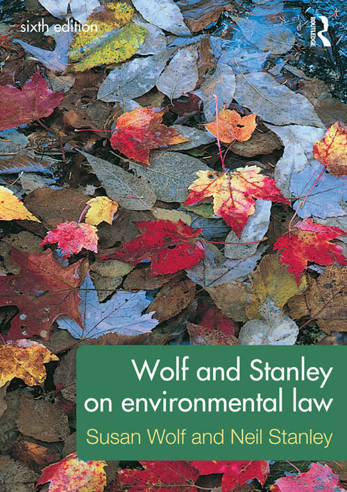 Book cover of Wolf And Stanley On Environmental Law (PDF)