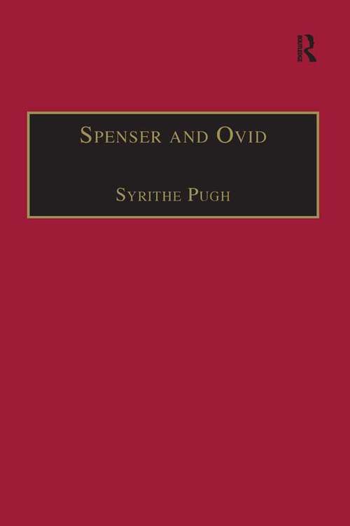 Book cover of Spenser and Ovid