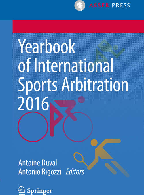 Book cover of Yearbook of International Sports Arbitration 2016 (Yearbook of International Sports Arbitration)