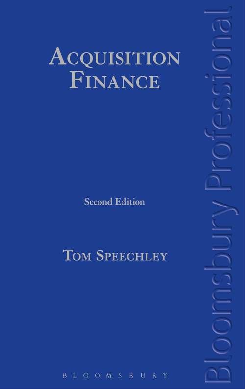 Book cover of Acquisition Finance: A Practical Guide To Acquisition Finance