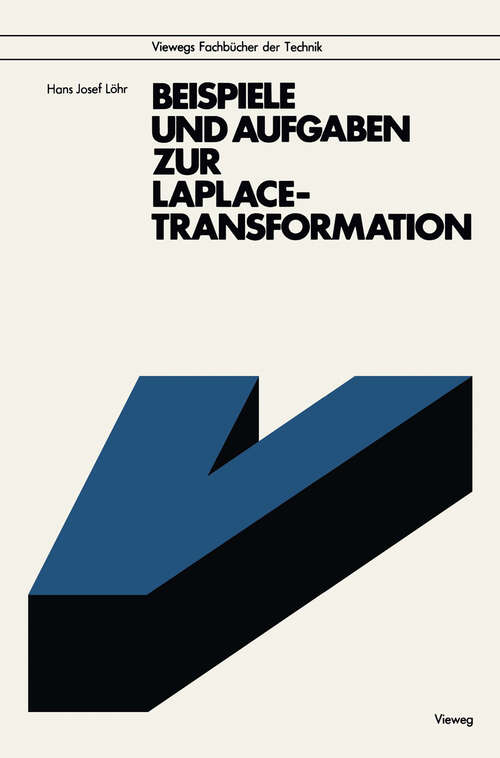 Book cover of Beispiele und Aufgaben zur Laplace-Transformation (1979)