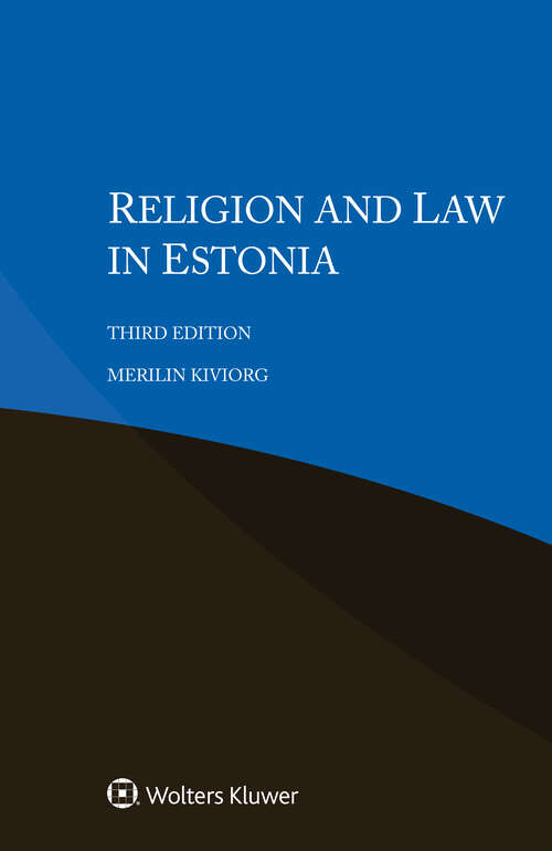 Book cover of Religion and Law in Estonia