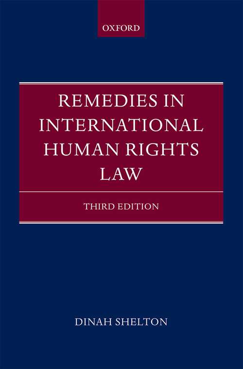 Book cover of Remedies in International Human Rights Law