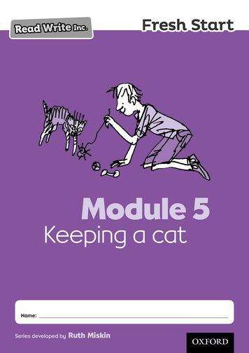Book cover of Read Write Inc. Fresh Start Module 5 Keeping a cat (PDF)