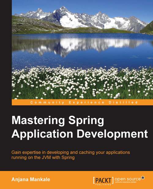Book cover of Mastering Spring Application Development