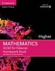 Book cover of GCSE Mathematics for Edexcel Higher Homework Book (PDF)