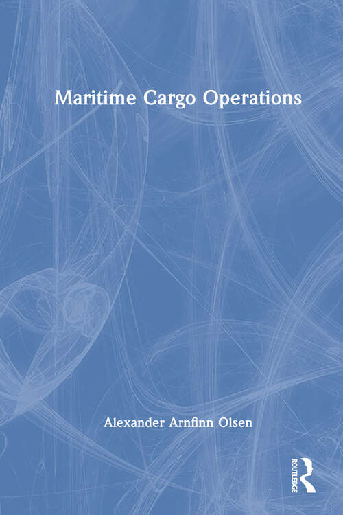Book cover of Maritime Cargo Operations