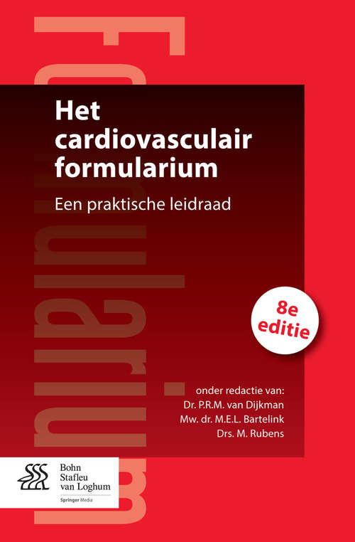 Book cover of Het cardiovasculair formularium: Een praktische leidraad (8th ed. 2014)