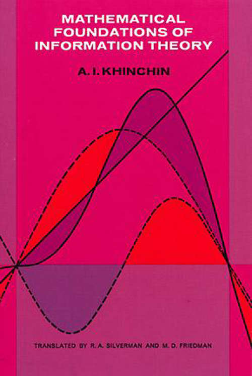 Book cover of Mathematical Foundations of Information Theory (Dover Books on Mathematics)