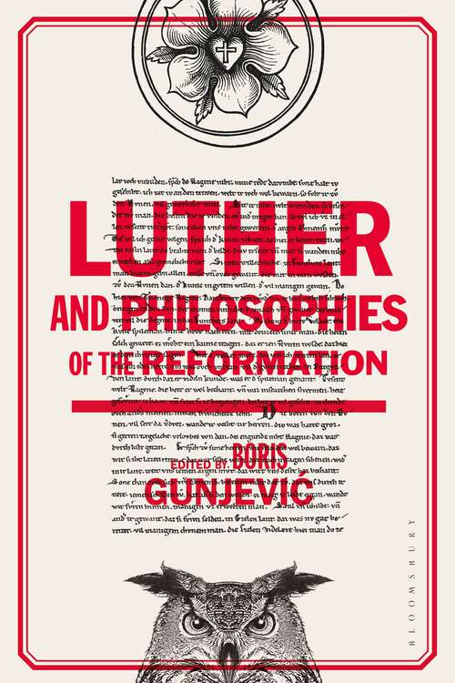 Book cover of Luther and Philosophies of the Reformation