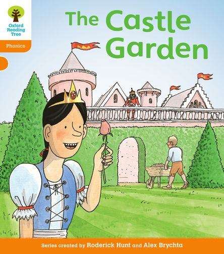 Book cover of The Castle Garden: Floppys Phonics (Book Band 6 Orange)