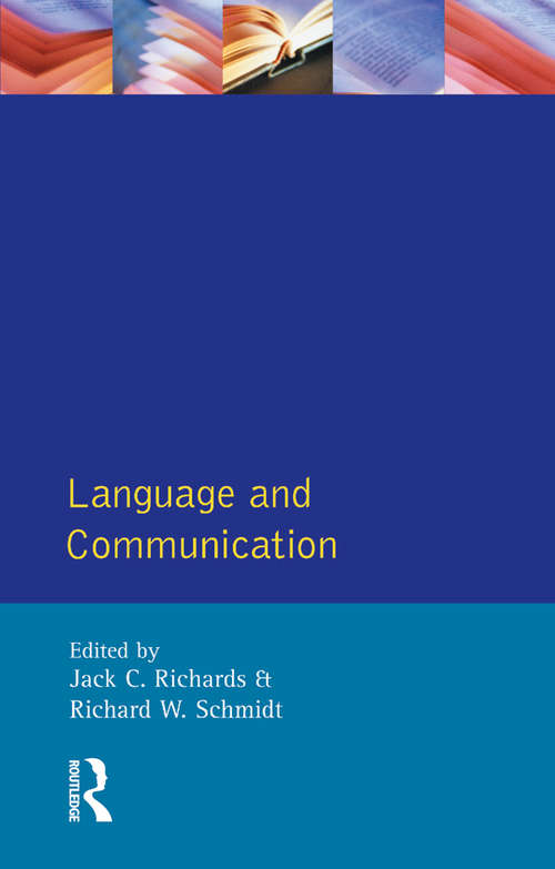 Book cover of Language and Communication