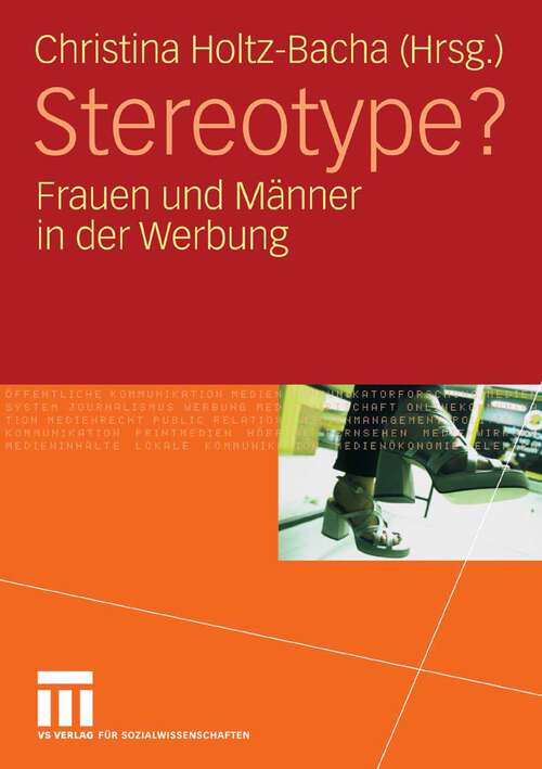Book cover of Stereotype?: Frauen und Männer in der Werbung (2008)