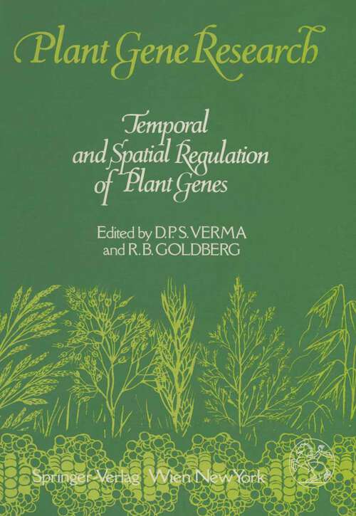 Book cover of Temporal and Spatial Regulation of Plant Genes (1988) (Plant Gene Research)