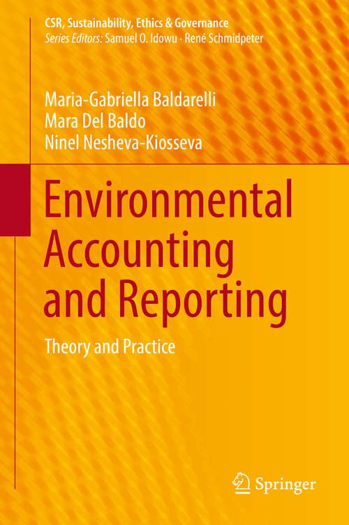 Book cover of Environmental Accounting and Reporting: Theory and Practice (CSR, Sustainability, Ethics & Governance)